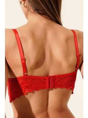 Ecem Yıldız Bralet Dantelli Destekli Sütyen