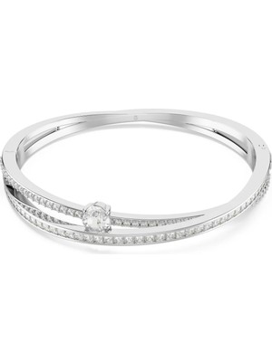 Swarovski Hyperbola Bangle Bileklik Mixed Cuts Beyaz Rodyum Kaplama L