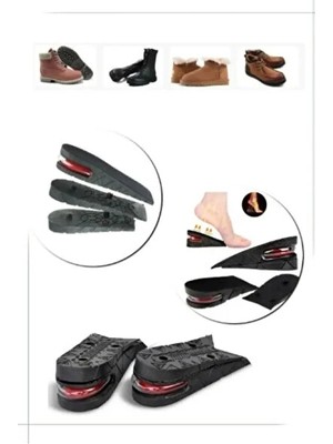 Byanes 5 cm Gizli Topuk Hava Yastıklı Boy Uzatıcı Tabanlık Uzatan Taban Uzatma Tabanı Ayakkabı Tabanlığı