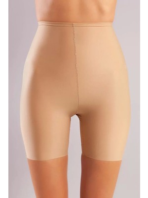 Luord - Store Girdle Hight Waist Micro Short Corset, Iz Yapmayan Görünmez Yüksek Bel Paçalı Ten Korse