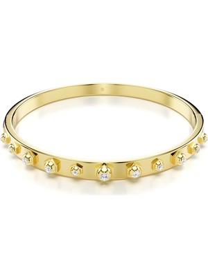 Swarovski Numina Bileklik Mixed Round Cut S Beyaz Altin Rengi Kaplama L