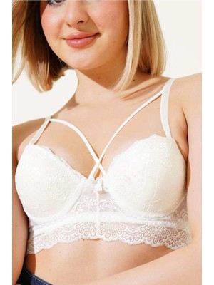 Ecem Yıldız Bralet Dantelli Destekli Sütyen