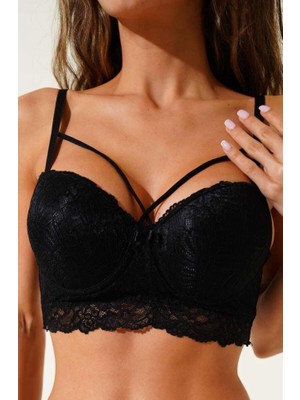 Ecem Yıldız Bralet Dantelli Desteksiz Sütyen