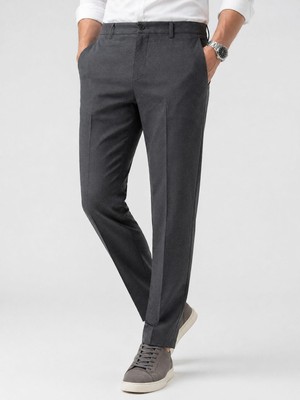 Caserta Regular Fit Erkek Armürlü Keten Pantolon - 7635
