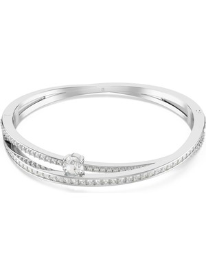 Swarovski Hyperbola Bangle Bileklik Mixed Cuts Beyaz Rodyum Kaplama S