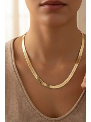 Stil Incisi/xupıng Jewelry 14 Ayar Altın Kaplama Italyan Kalın Model Kolye