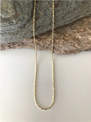 Bade Jewelry Xuping Ince Topçuk 14K Altın Renginde 45 cm Kolye