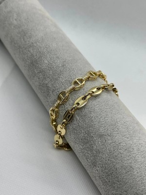 Xuping Gold 2’li Şık Çelik Bileklik Kombini
