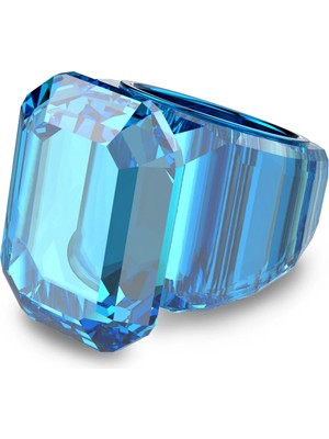 Swarovski Lucent Yüzük Octagon Cut Mavi 60