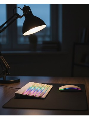 Emh Store Kablosuz Aydınlatmalı Klavye Mouse Seti Türkçe Q Tuş Dizilimi - Lisinya