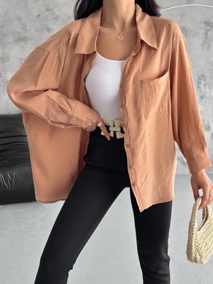 Luord - Store Modal Oversize Cepli Gömlek