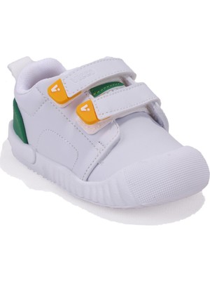 Vicco Forum 950E25K261 Beyaz Yeşil Ortopedik Erkek Bebe Spor Ayakkabı