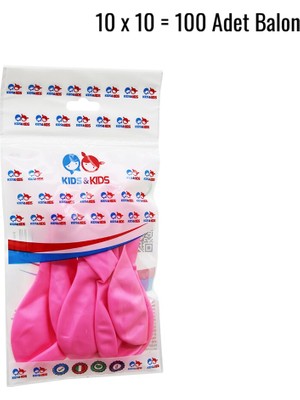 Ulu Pazarlama Pembe 100PCS Balon G-90A (5570)