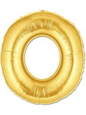 Luord-Store Altın Sarısı Folyo Harf Balon 1 Metre