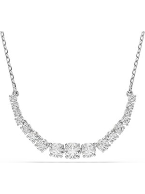 Swarovski Matrix Kolye Gradient Of Round Cuts Beyaz Rodyum Kaplama