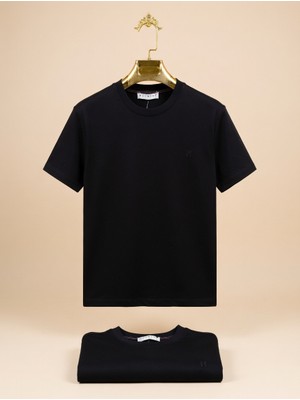 Atk Giyim Atkgiyim Erkek Slim Fit Yuvarlak Yaka Interlok Pamuklu Tişört - Yeni Sezon 5 Renk Oysho Kumaş Tülermez