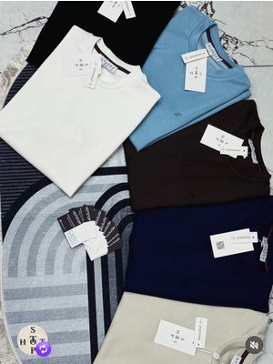 Atk Giyim Atkgiyim Erkek Slim Fit Yuvarlak Yaka Interlok Pamuklu Tişört - Yeni Sezon 5 Renk Oysho Kumaş Tülermez