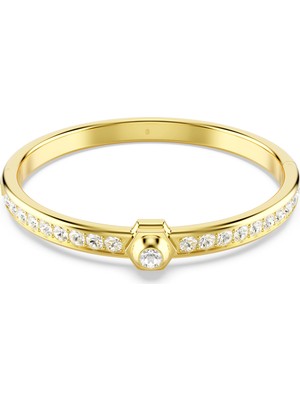 Swarovski Numina Bileklik Round Cut Beyaz Altin Rengi Kaplama L