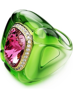 Swarovski Dulcis Kokteyl Yüzük Yastik Kesim Pavé Çok Renkli 55