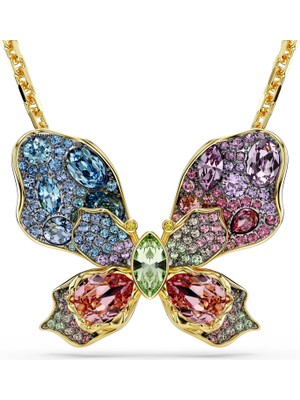 Swarovski Idyllia Kolye & Broş Karişik Kesim Pavé Kelebek Çok Renkli Karişik Metal Kaplama
