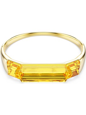 Swarovski Lucent Bangle Bileklik Sari Altin Rengi Kaplama