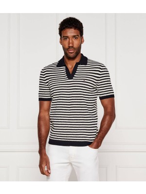 Tommy Keten Iplik Dokuma Örme Erkek Polo T-Shirt