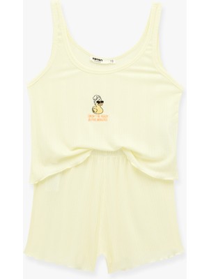 Koton Modal Kumaş Askılı Şortlu Pijama Takımı