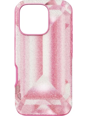 Swarovski High Akilli Telefon Kilifi Kristal Baski Motif Iphone® 16 Pro Pembe