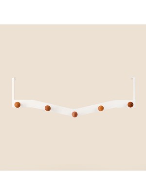 Matmel Living 5'li Kapı Arkası Askı - Beyaz - 50X14X5 cm