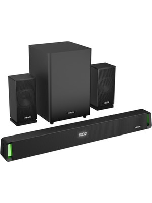 TeknoKapsül Mikado MD-SBT35, 160W, 5+1, Masaüstü, Bt/aux/usb/hdmi/optical, Soundbar, Siyah Kasa, Ev Sinema Sist