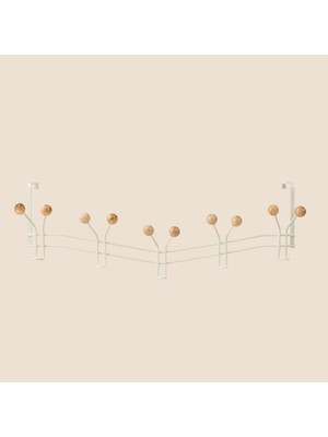 Matmel Living 15'li Kapı Arkası Askı - Beyaz - 50X8X17 cm