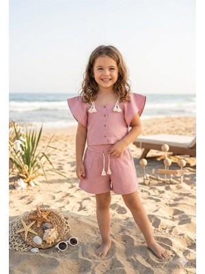 Deco Efemkids 5/9 Yaş Kız Çocuk Takım 2li Yazlık Kız Çocuk Alt-Üst Takım