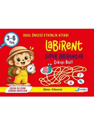 Harika Çocuk Yayınları Labirent Kitabı 3-6 Yaş İçin Nevbahar Erçoklu Yazarlı Eğlenceli Etkinlik