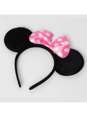 Renas Store Pembe Fiyonklu Minnie Mouse Tacı Mini Kulak