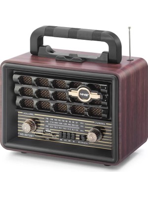 Renas Store Bluetooth Nostaljik Hoparlör Fm 23.5 x 12 x 19 cm NS8072BT