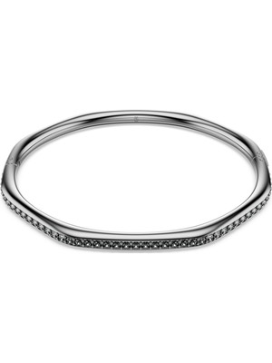 Swarovski Dextera Bangle Bileklik Sekizgen Round Cut Beyaz Rutenyum Kaplama S S