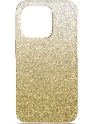 Swarovski High Akilli Telefon Kilifi Iphone 14 Pro Sari Altin