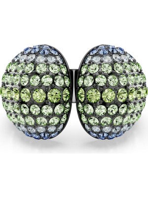 Swarovski Sublima Kokteyl Yüzük Yuvarlak Kesim Çok Renkli Rutenyum Kaplama 55