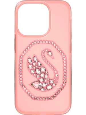Swarovski Signum Akilli Telefon Kilifi Kuğu Iphone 14 Pro Pembe