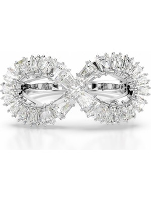 Swarovski Hyperbola Kokteyl Yüzük Infinity Beyaz Rodyum Kaplama 60