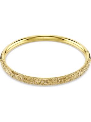 Swarovski Sublima Bangle Bileklik Kar Pavé Beyaz Sari Altin Rengi Kaplama M