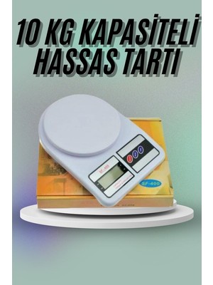 Uravas Store Mutfak Tartısı Dijital Göstergeli Hassas Tartı 10 kg Kapasiteli