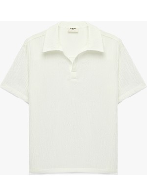 Koton Basic Kısa Kollu Oversize Polo Yaka Gömlek
