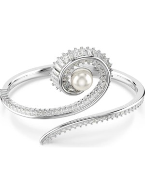 Swarovski Capsule Bangle Bileklik Beyaz Roydum Kaplama L