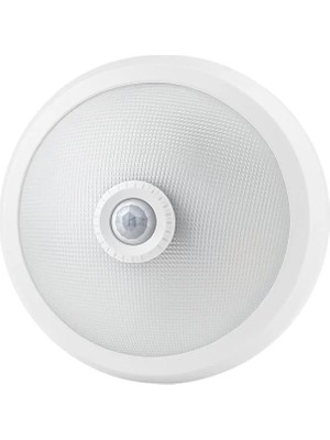 Renas Store Ledx AL-S205 E27 Çift Duylu Hareket Sensörlü Beyaz Cam Tavan Armatür 300X300X90MM