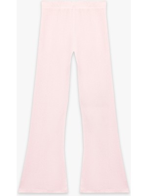 Koton Bürümcük Kumaş Beli Lastikli Ispanyol Paça Pantolon