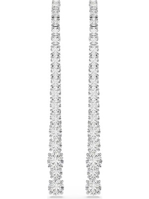 Swarovski Matrix Damla Küpe Gradient Of Round Cuts Beyaz Rodyum Kaplama