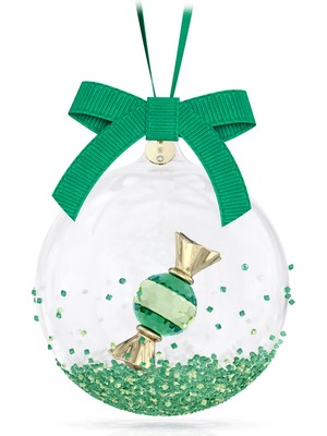 Swarovski Holiday Cheers Dulcis Ball Ornament Green