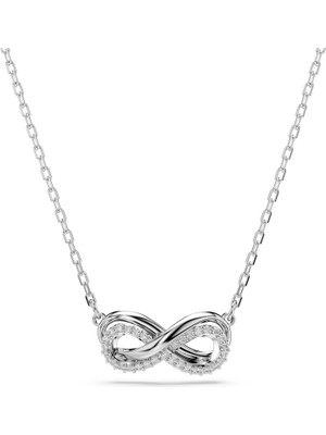 Swarovski Hyperbola Kolye Pavé Infinity Beyaz Rodyum Kaplama