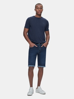 LTB Corvın Dar Paça Orta Bel Mid Indigo Jean Bermuda